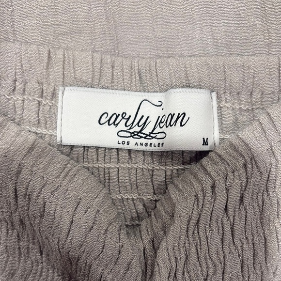 Carly Jean Los Angeles Beige Maxi Dress - Picture 2 of 3